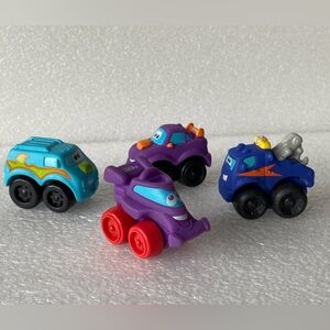 Lot of 4 Tonka Lil' Chuck and Friends Trucks 2005-2008 Plastic Vehicles